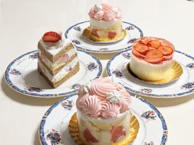 <ピネード>イチゴのケーキいろいろ 岡田浦駅のケーキ--ピネード イオンモールりんくう泉南店