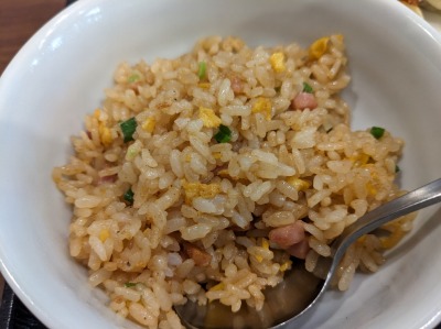 <リンガーハット>ぎょうざ7個定食 半チャーハン 北八王子駅の長崎ちゃんぽん--リンガーハット 八王子石川店