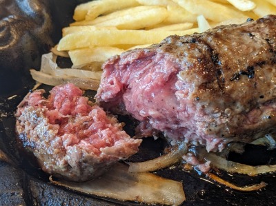 <ブロンコビリー>黒毛和牛ハンバーグ 我孫子駅のステーキ・ハンバーグ--ブロンコビリー 我孫子店