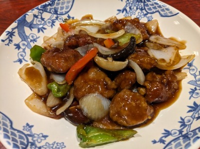 <バーミヤン>黒酢の酢豚 茅野駅周辺の中華--バーミヤン 茅野店