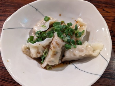 <ばんから>茹で餃子 大森駅の東京豚骨拉麺--ばんから 大森店
