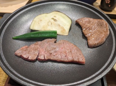 <夢庵>厚切り牛タン焼き肉御膳 信濃吉田駅周辺の和食ファミレス--夢庵 長野若槻店