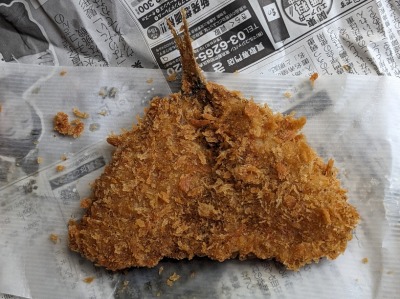 <お惣菜の店ふるや>アジフライ 河口湖駅のコロッケ--お惣菜の店ふるや