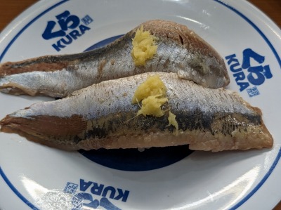 <くら寿司>真いわし 防府駅の回転寿司--くら寿司 防府店