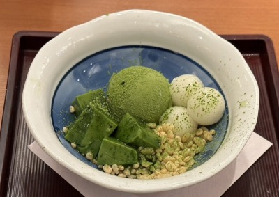 <和食さと>天空の抹茶白玉 河内天美駅のファミレス--和食さと 松原三宅店