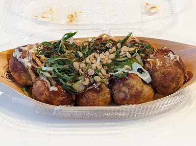 <築地 銀だこ>九条ねぎマヨ特製ソース 荒川沖駅のたこ焼き--築地 銀だこ イオンモールつくば店