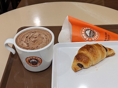 <サンマルクカフェ>ベルギーチョコココア 光の森駅のカフェ--サンマルクカフェ ゆめタウン光の森店