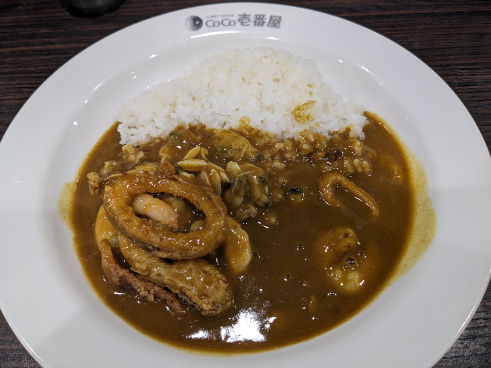 <CoCo壱番屋>海の幸カレー 岩村田駅のカレー--CoCo壱番屋 佐久ステーションパーク店