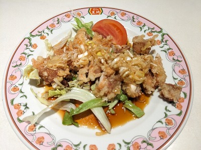 <餃子の王将>油淋鶏 大久保駅周辺の中華--餃子の王将 明石大久保店