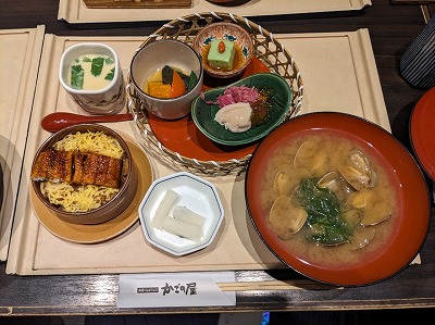 <かごの屋>鰻せいろと夏の籠盛り3種セット 姫路駅の和食--かごの屋 姫路市民会館前店