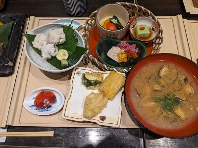 <かごの屋>夏の味覚御膳 姫路駅の和食--かごの屋 姫路市民会館前店