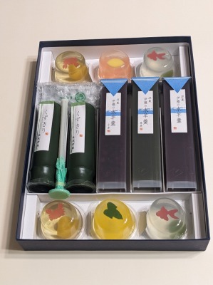 <笹屋伊織>夏らしい涼菓 本川越駅周辺の和菓子--笹屋伊織 丸広川越店