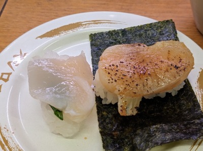 <スシロー>タイラギ貝食べ比べ 金沢八景駅周辺の回転寿司--スシロー 金沢八景店