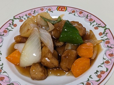 <餃子の王将>酢豚 尼ヶ辻駅周辺の中華--餃子の王将 奈良都跡店