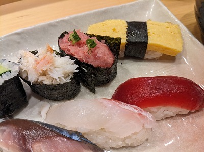 <築地すし好>ランチ握り 秋葉原駅周辺の寿司--築地すし好 アキバトリム店