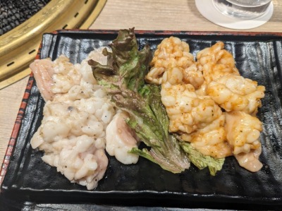 <カルビ家>ホルモン焼ランチ 京急大津駅周辺の焼肉--カルビ家