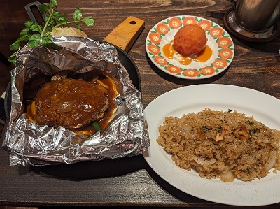 <グリルキャピタル東洋亭>百年洋食ハンバーグステーキ 大阪阿部野橋駅周辺の洋食--グリルキャピタル東洋亭 あべのハルカス店
