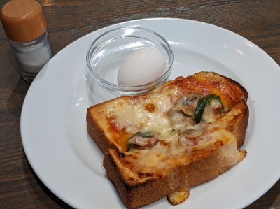 <キャラバンコーヒー>ピザトースト 国分寺駅周辺のカフェ--キャラバンコーヒー 国分寺丸井店