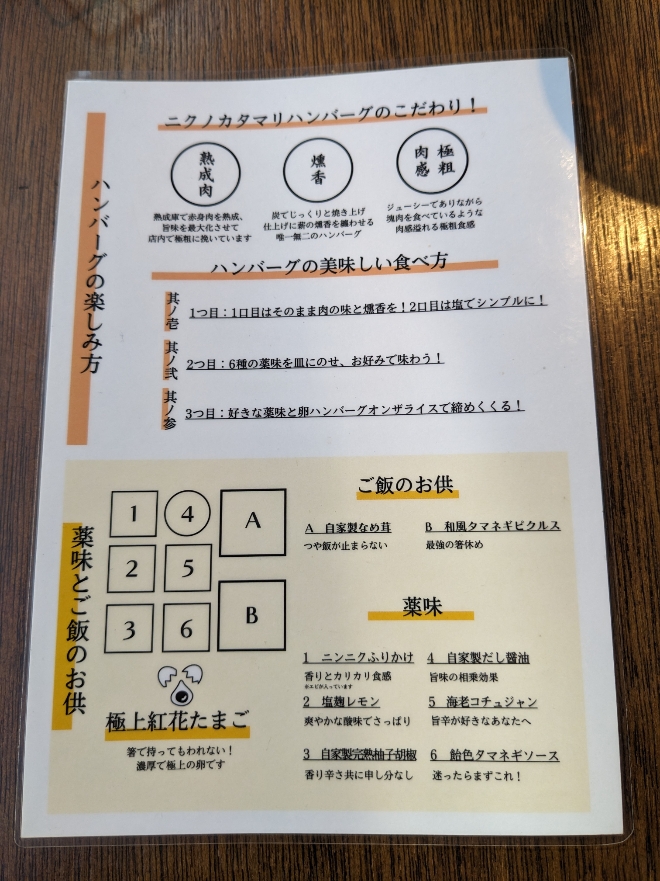 <ニクノカタマリ>熟成ニクノカタマリハンバーグ定食 武蔵小杉駅周辺のハンバーグ--ニクノカタマリ 武蔵小杉店