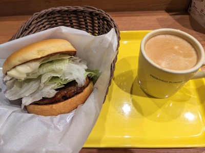 <フレッシュネスバーガー>テリヤキバーガー 向ヶ丘遊園駅周辺のハンバーガー--フレッシュネスバーガー 向ヶ丘遊園店