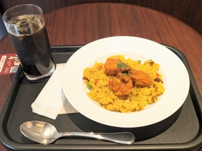 <カフェ・ベローチェ>ドライカレーセット 水道橋駅周辺のカフェ--カフェ・ベローチェ 水道橋店