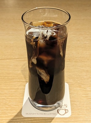 <むさしの森珈琲>アイス珈琲 千鳥町駅周辺のカフェ--むさしの森珈琲 久が原店