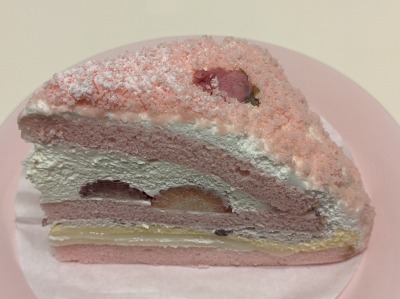 <銀座コージーコーナー>さくらのケーキ さくらんぼ東根駅周辺のケーキ--銀座コージーコーナー イオン東根