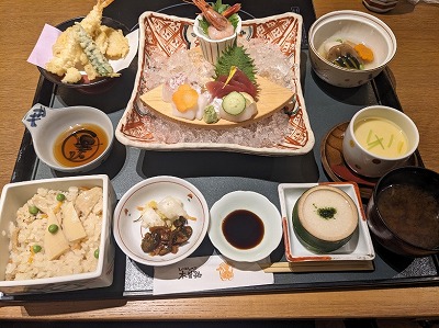 <木曽路>刺身定食 新橋駅周辺のしゃぶしゃぶ・日本料理--木曽路 新橋店